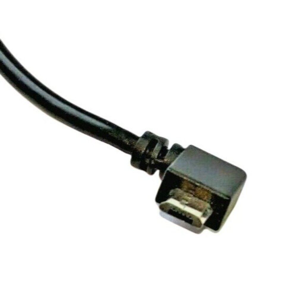 USB 2.0 To Micro USB Angled Adapter Cable 8 Inches Black Durable - Picture 3 of 3